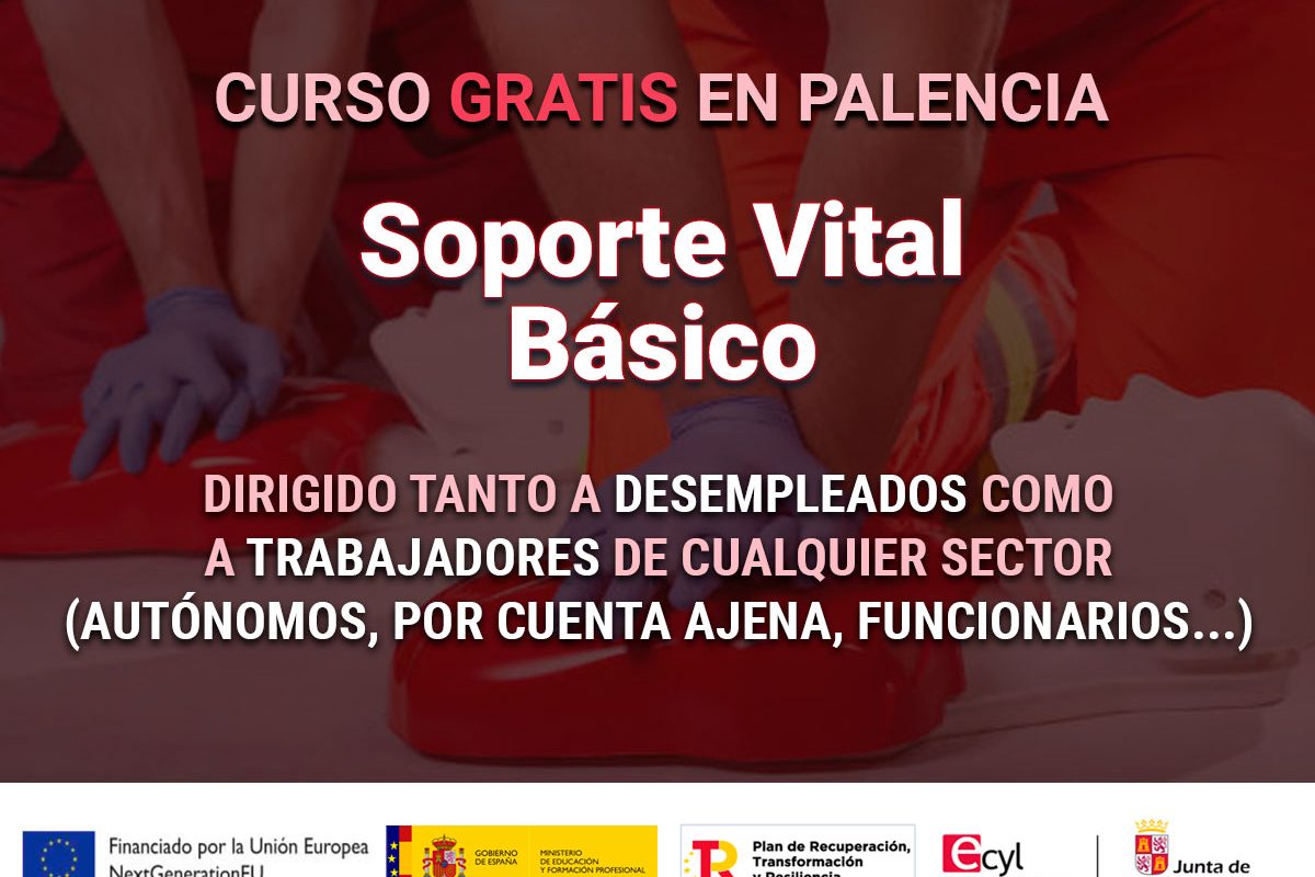 Curso gratis en Palencia de Soporte Vital Básico