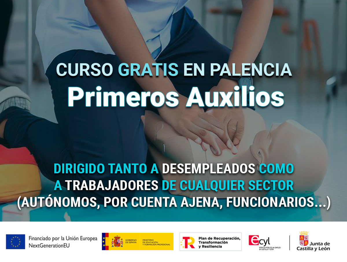 Curso gratis en Palencia de Primeros Auxilios