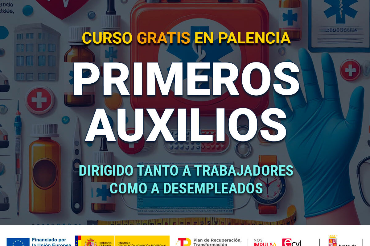 Curso gratis en Palencia de PRIMEROS AUXILIOS