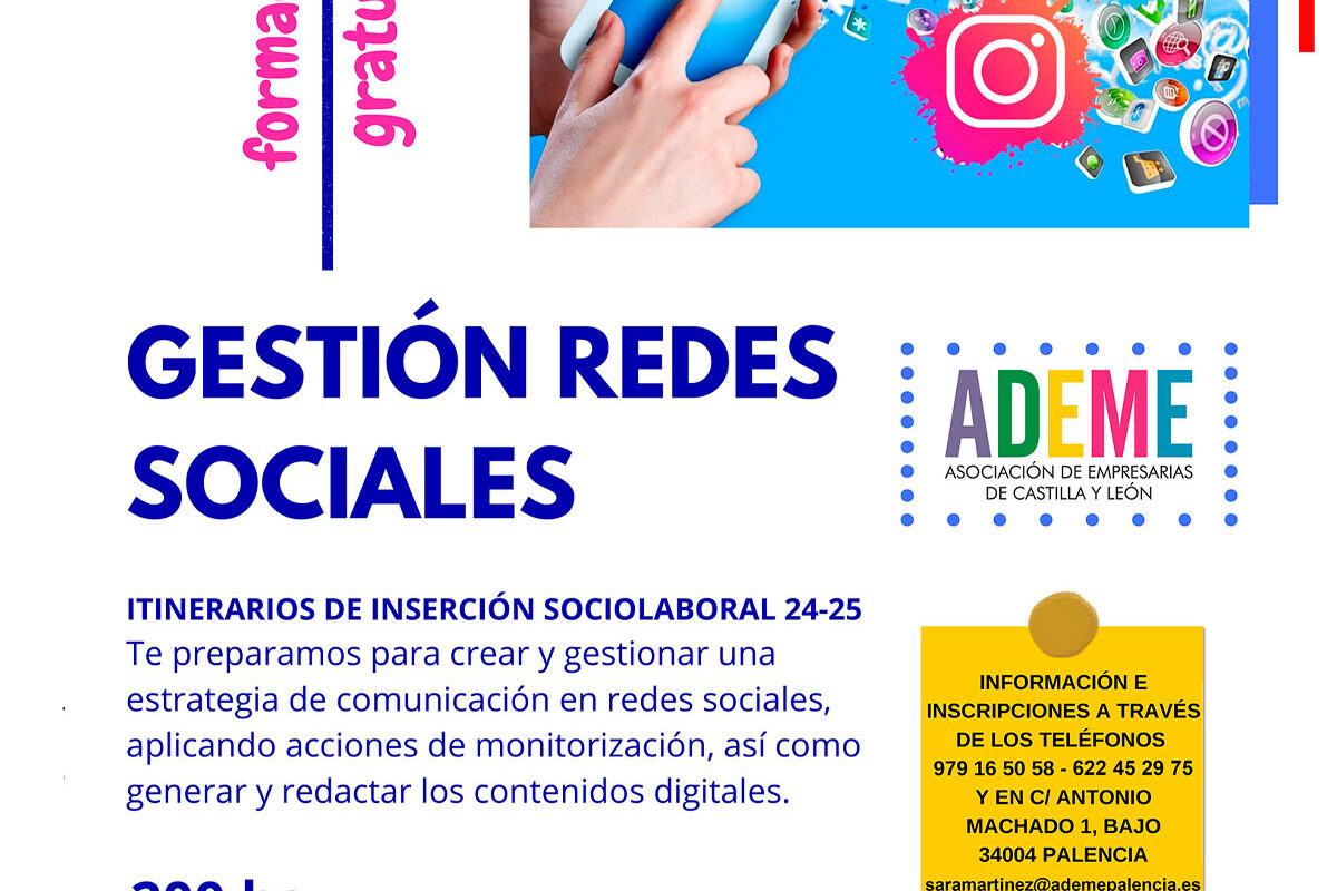 Curso de gestión de redes sociales